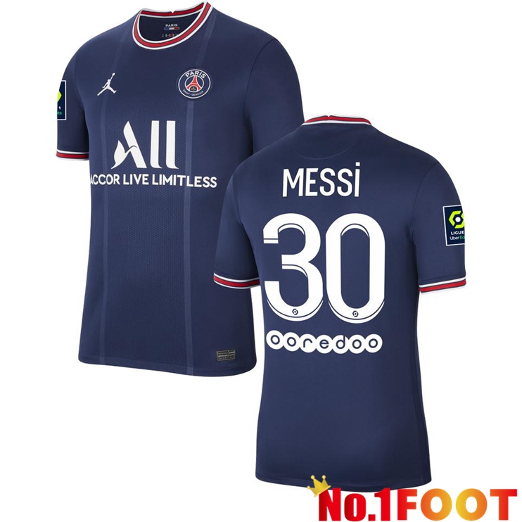 Paris Saint Germain (MESSI 30) Home Jersey Blue 2021/2022