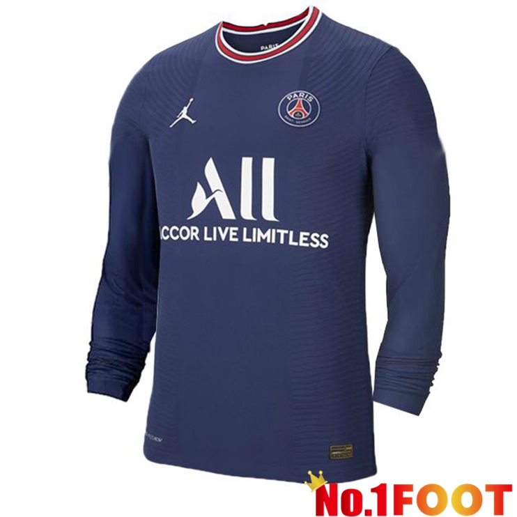 Paris Saint Germain Home Jersey Long sleeve Blue 2021/2022