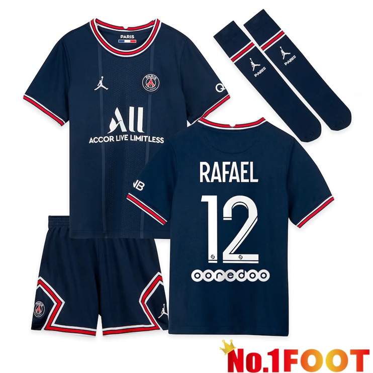 Paris Saint Germain (Rafael 12) Kids Home Jersey Blue 2021/2022