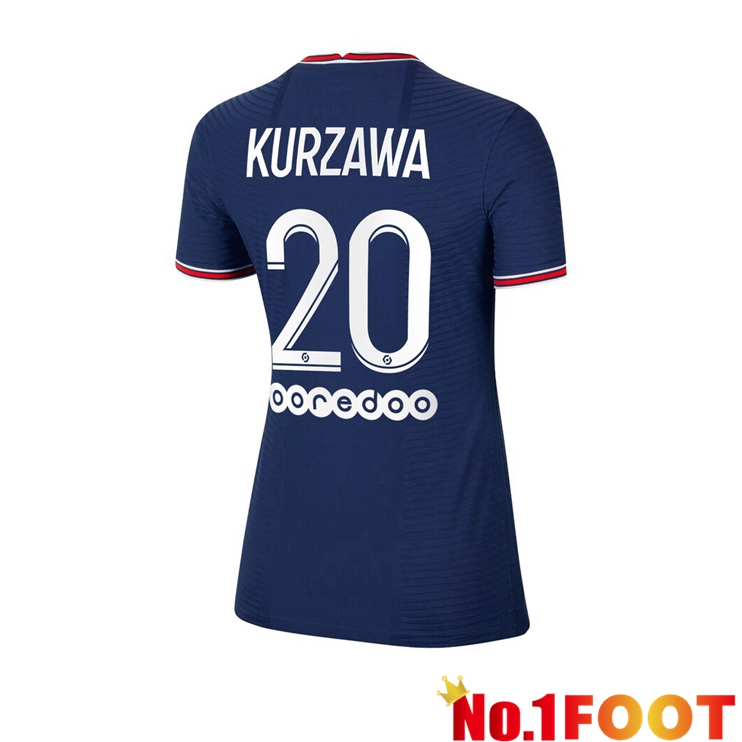 Paris Saint Germain（Kurzawa 20）Womens Home Jersey Blue 2021/2022