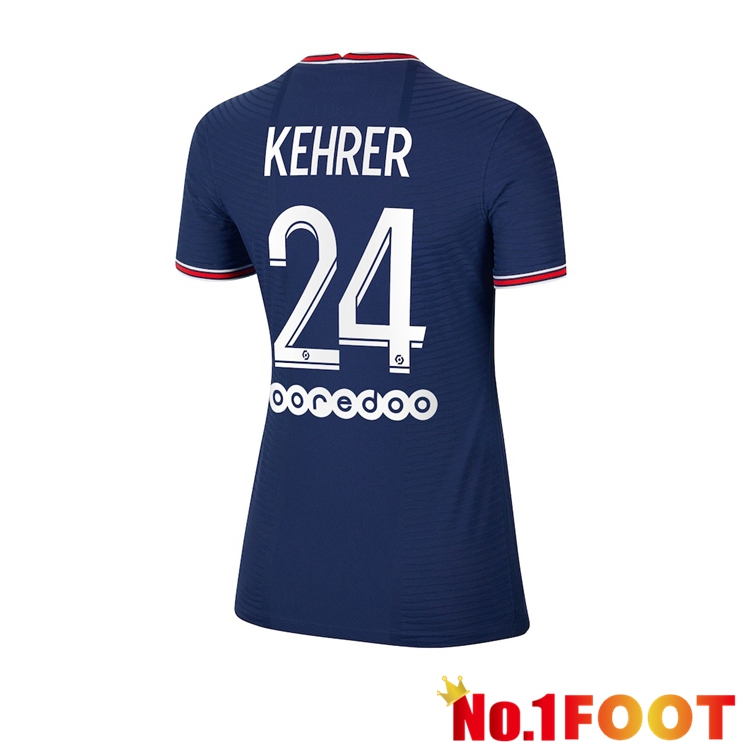 Paris Saint Germain（Kehrer 24）Womens Home Jersey Blue 2021/2022