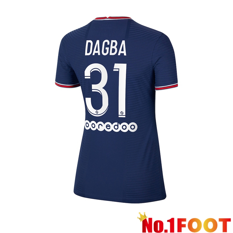 Paris Saint Germain（Dagba 31）Womens Home Jersey Blue 2021/2022