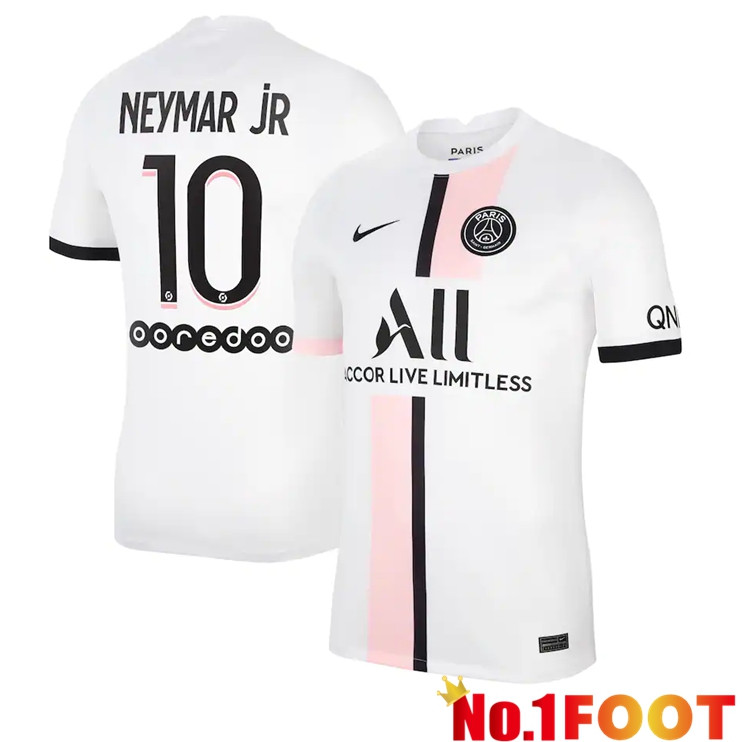 Paris Saint Germain (NEYMAR JR 10) Away Jersey White 2021/2022