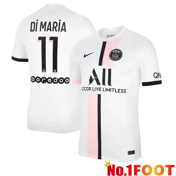 Paris Saint Germain (DI MARIA 11) Away Jersey White 2021/2022