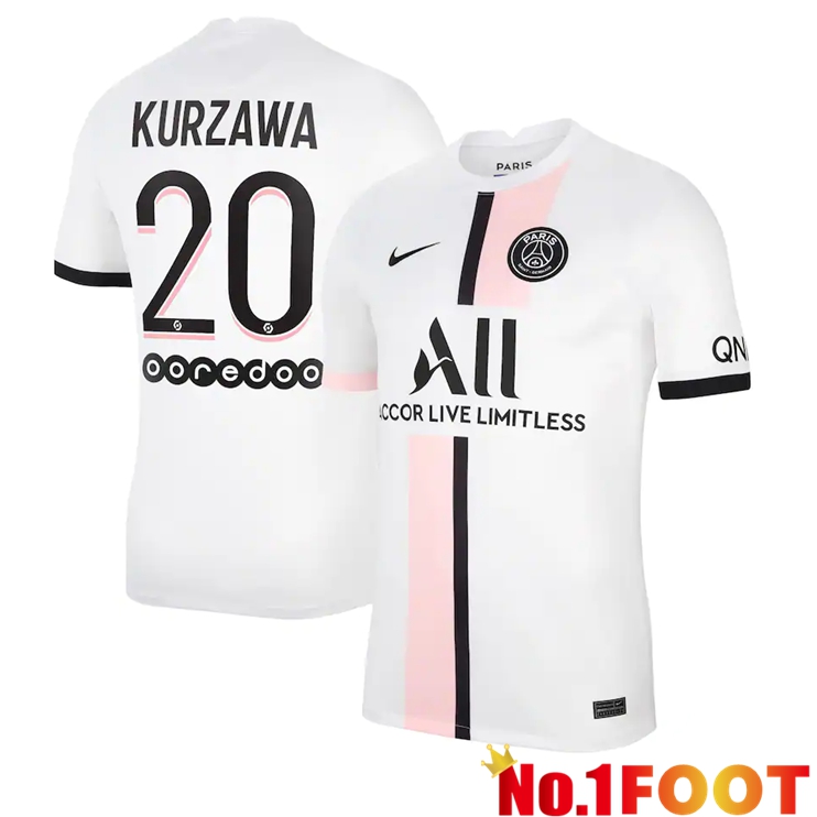 Paris Saint Germain (Kurzawa 20) Away Jersey White 2021/2022