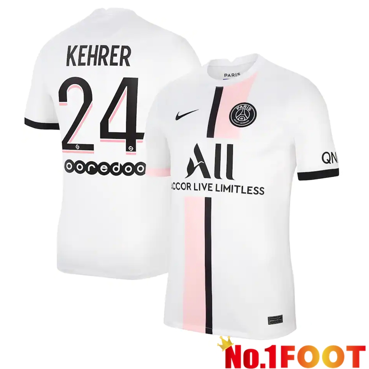 Paris Saint Germain (Kehrer 24) Away Jersey White 2021/2022