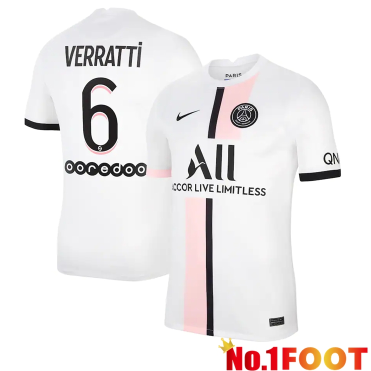 Paris Saint Germain (VERRATTI 6) Away Jersey White 2021/2022