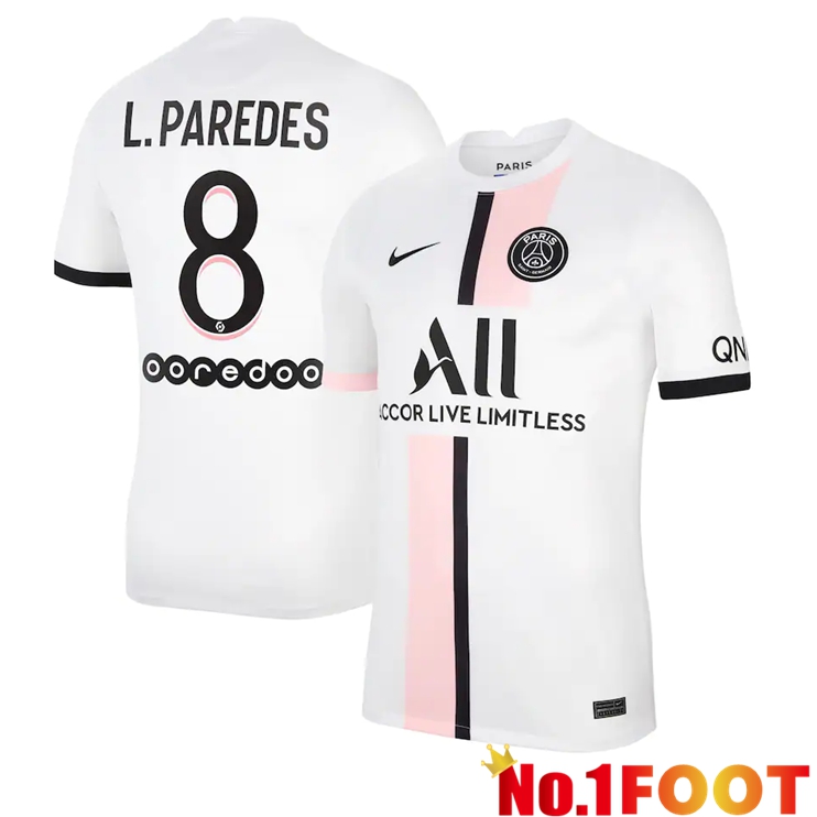 Paris Saint Germain (L.Paredes 8) Away Jersey White 2021/2022