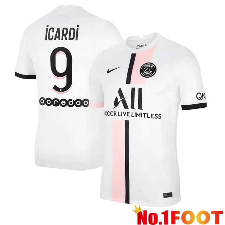 Paris Saint Germain (ICARDI 9) Away Jersey White 2021/2022