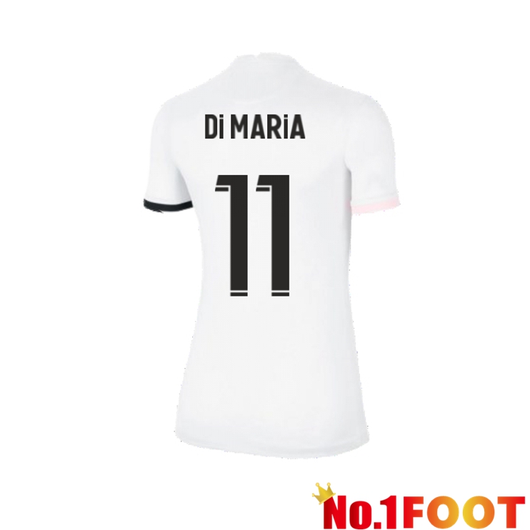 Paris Saint Germain（Di Maria 11）Womens Away Jersey White 2021/2022