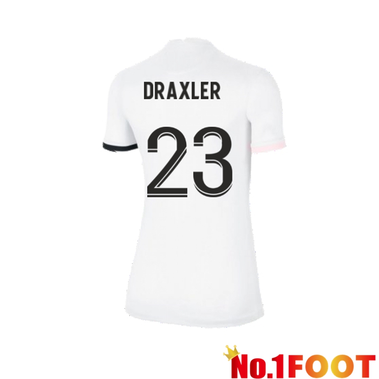 Paris Saint Germain（Draxler 23）Womens Away Jersey White 2021/2022