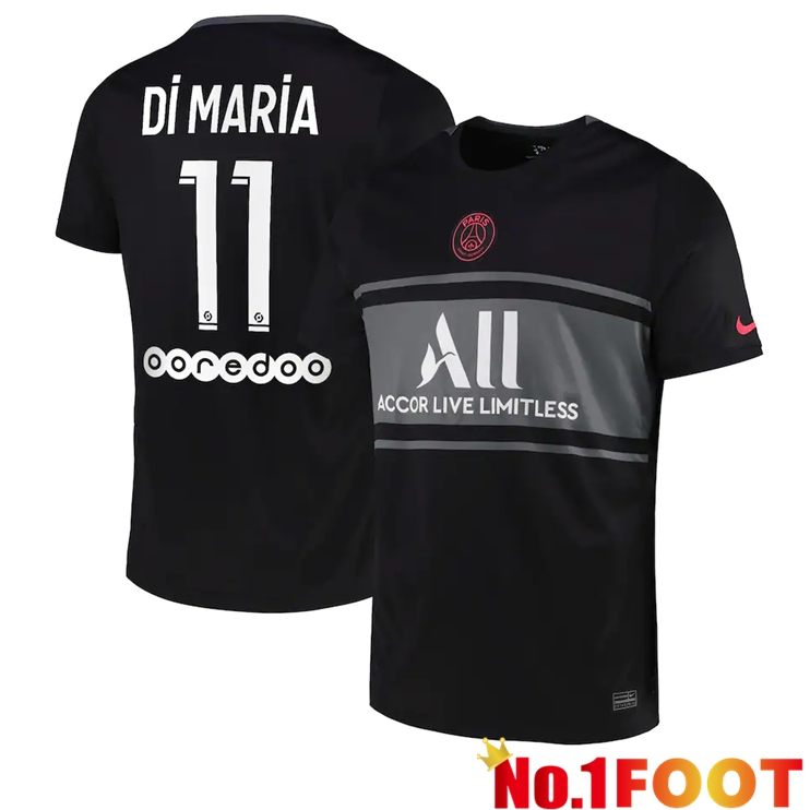 Paris Saint Germain (DI MARIA 11) Third Jersey Black 2021/2022