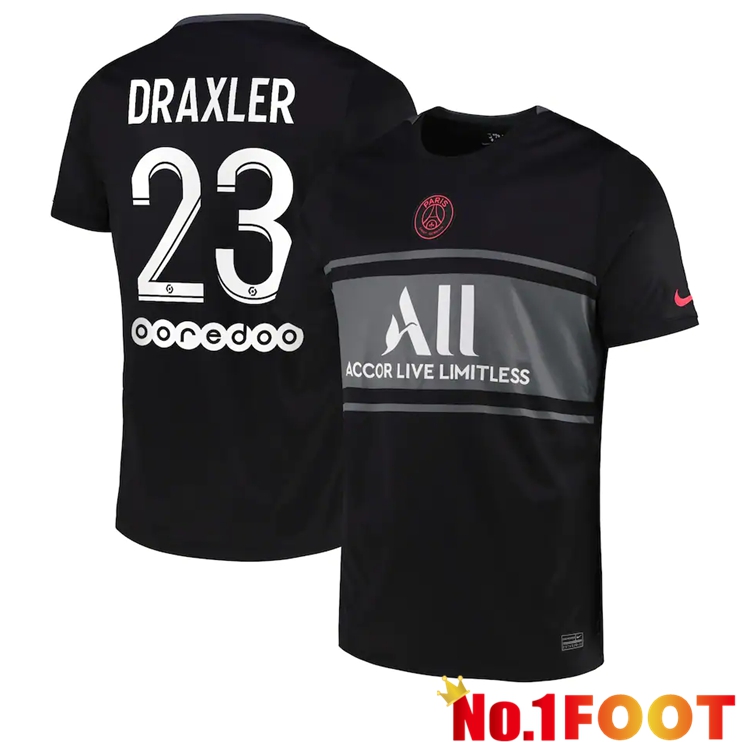 Paris Saint Germain (Draxler 23) Third Jersey Black 2021/2022