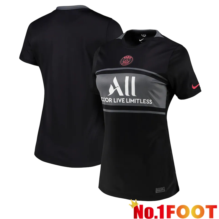 Paris Saint Germain x Jordan Womens Third Jersey Black 2021/2022