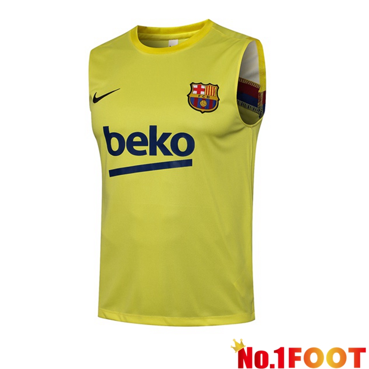 FC Barcelona Football Vest Yellow 2021/2022