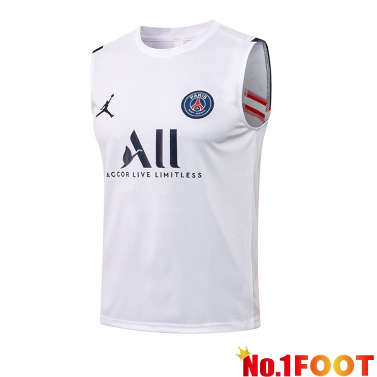 Paris PSG Football Vest White 2021/2022