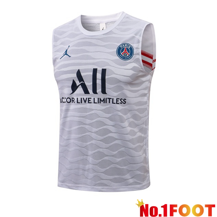 Paris PSG Football Vest Jordan White 2021/2022