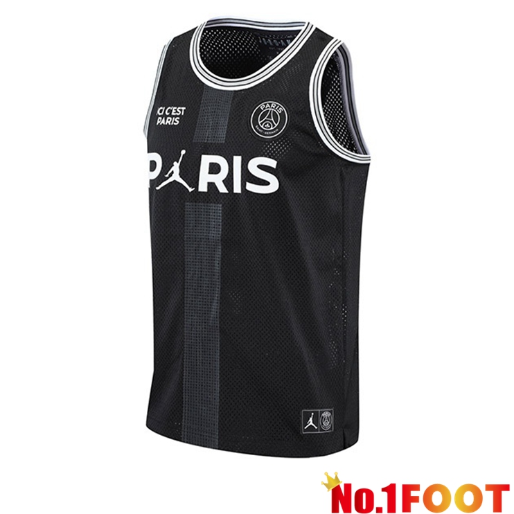 Paris PSG Football Vest Jordan Black 2021/2022