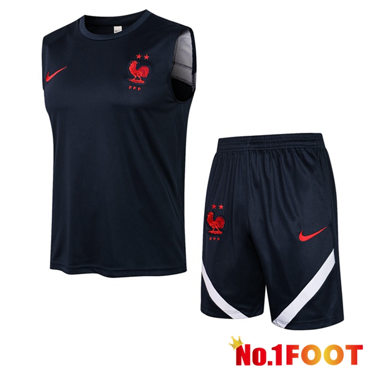 France Football Vest + Shorts Blue Royal 2021/2022