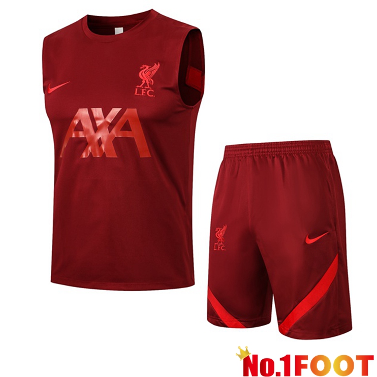 FC Liverpool Football Vest + Shorts Red 2021/2022