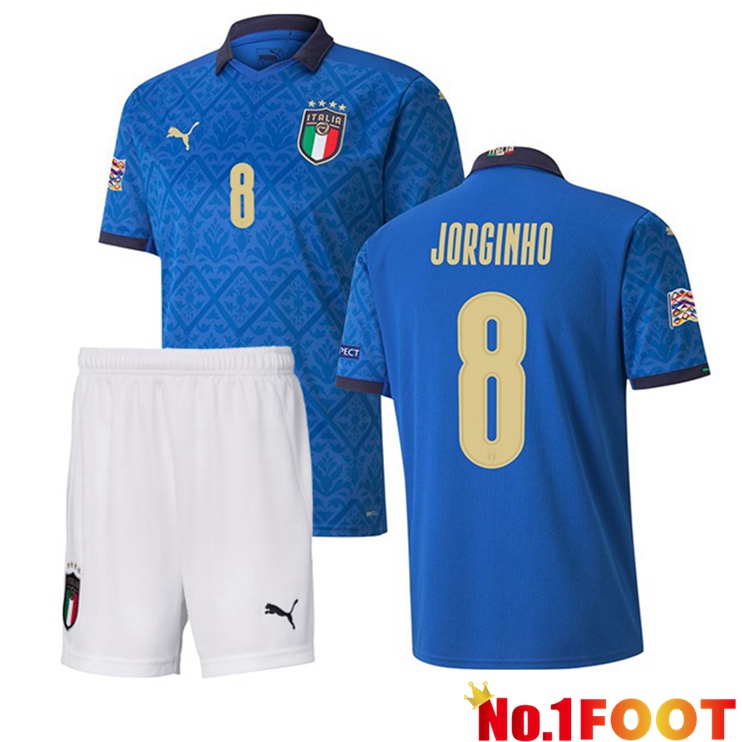 Italy (JORGINHO 8) Kids Home Jersey 2020/2021