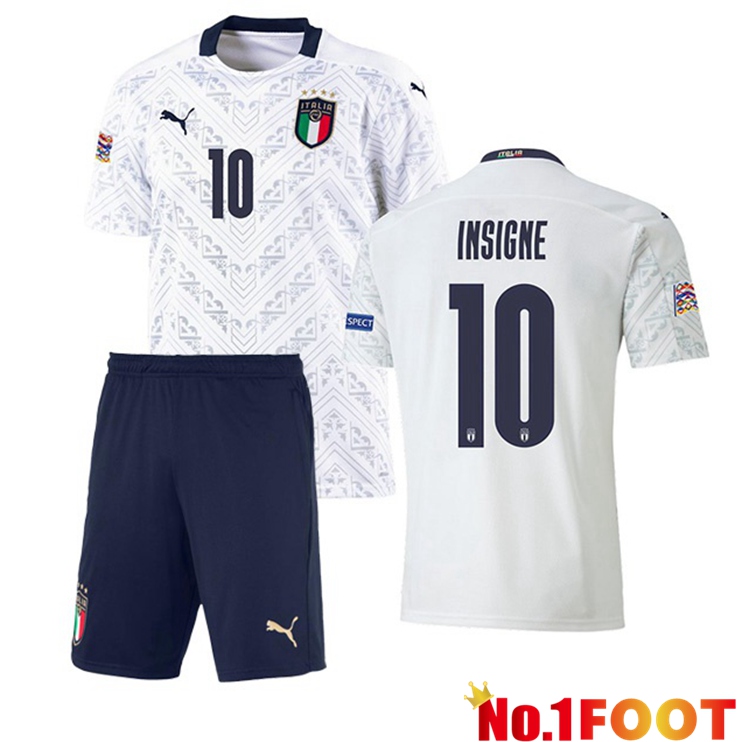 Italy (INSIGNE 10) Kids Away Jersey 2020/2021