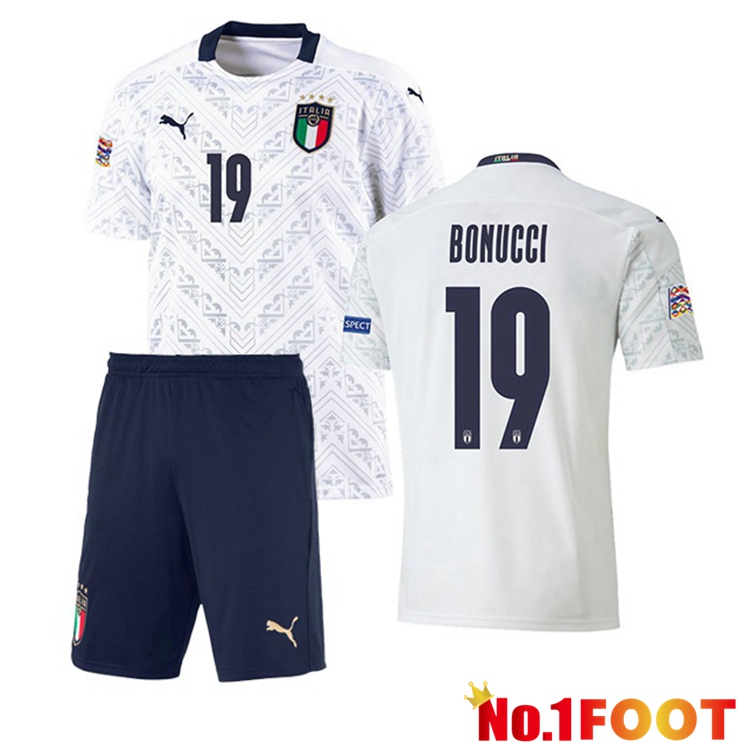 Italy (BONUCCI 19) Kids Away Jersey 2020/2021