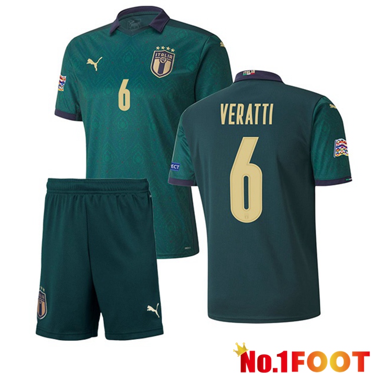 Italy (VERATTI 6) Kids Third Jersey 2020/2021