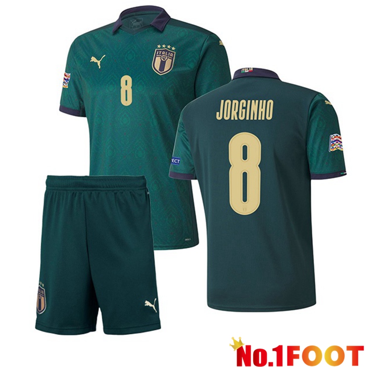 Italy (JORGINHO 8) Kids Third Jersey 2020/2021