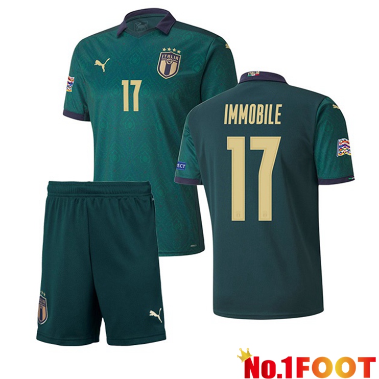 Italy (IMMOBILE 17) Kids Third Jersey 2020/2021