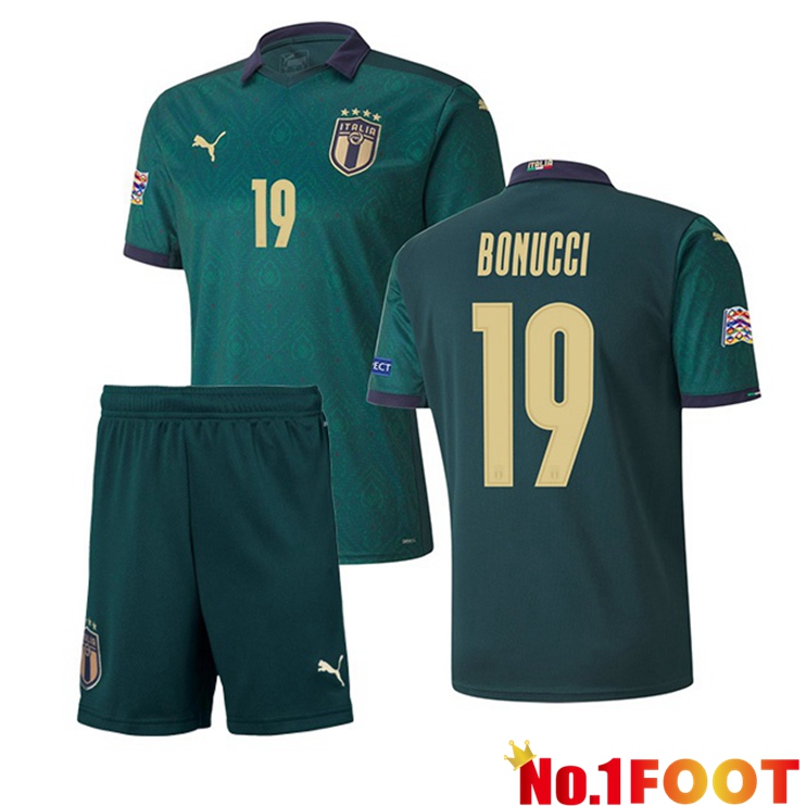 Italy (BONUCCI 19) Kids Third Jersey 2020/2021