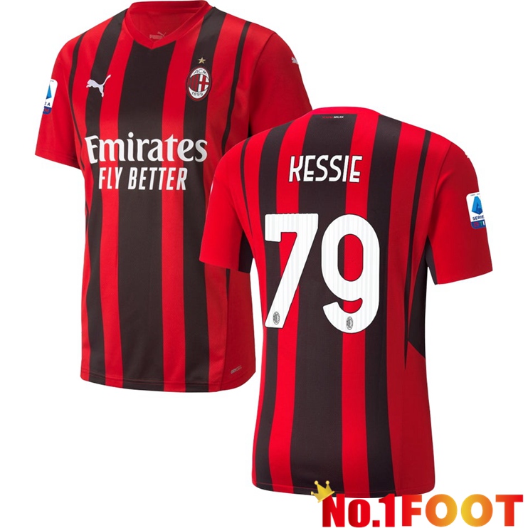 AC Milan（KESSIE 79）Home Jersey Red/Black 2021/2022