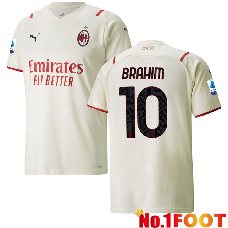 AC Milan（BRAHIM 10）Away Jersey Beige 2021/2022