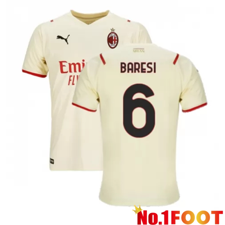 AC Milan（BARESI 6）Away Jersey Beige 2021/2022