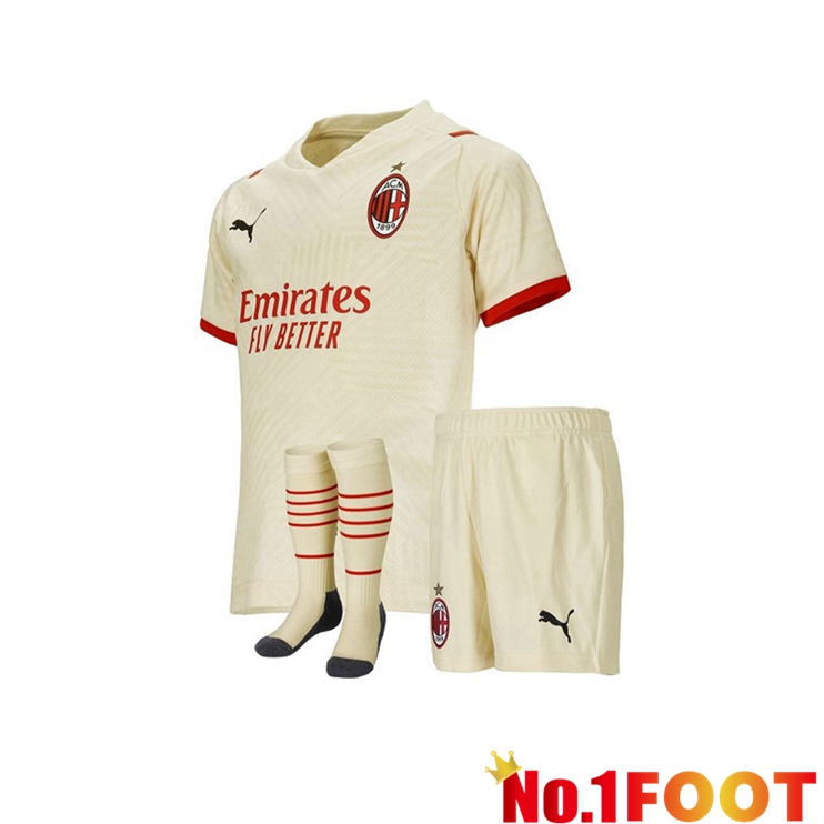 AC Milan Kids Away Jersey Beige 2021/2022