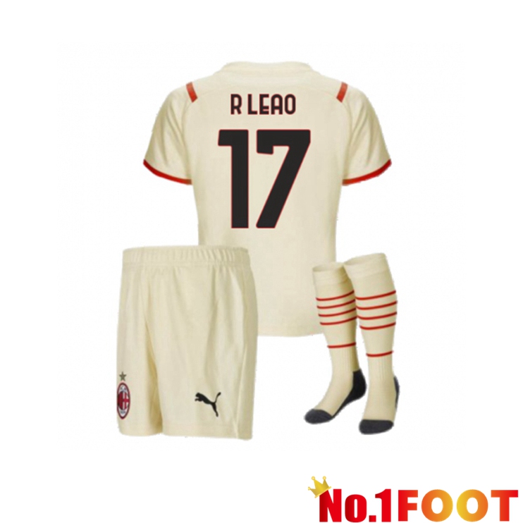 AC Milan（R.LEAO 17）Kids Away Jersey Beige 2021/2022