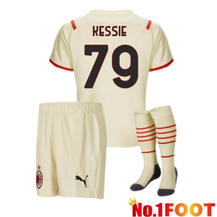 AC Milan（KESSIE 79）Kids Away Jersey Beige 2021/2022