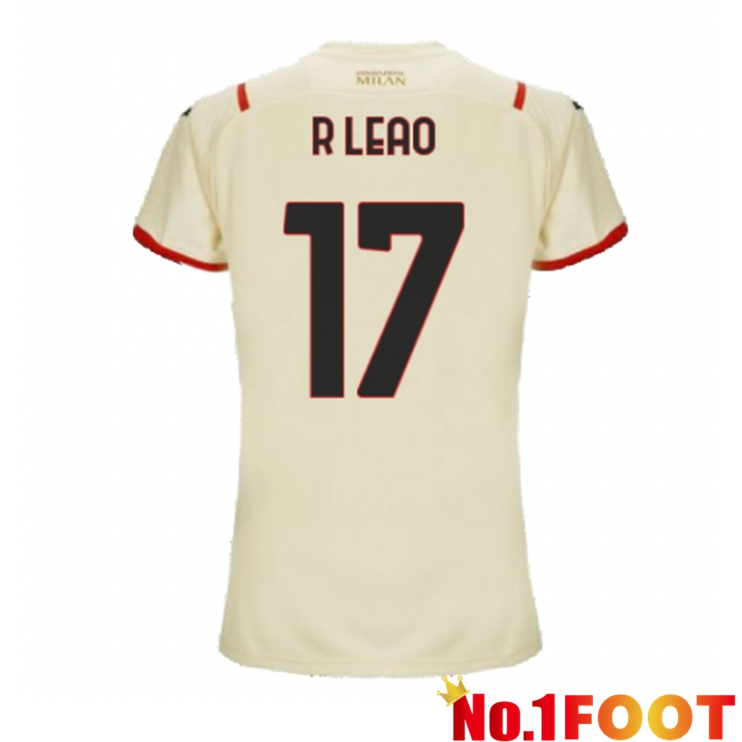 AC Milan（R.LEAO 17）Womens Away Jersey Beige 2021/2022