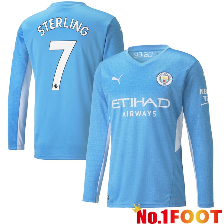 Manchester City (STERLING 7) Home Jersey Long sleeve 2021/2022