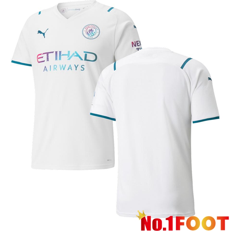 Manchester City Away Jersey White 2021/2022