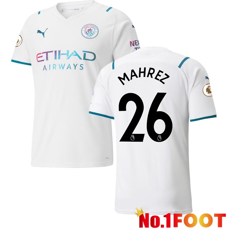 Manchester City (MAHREZ 26) Away Jersey White 2021/2022