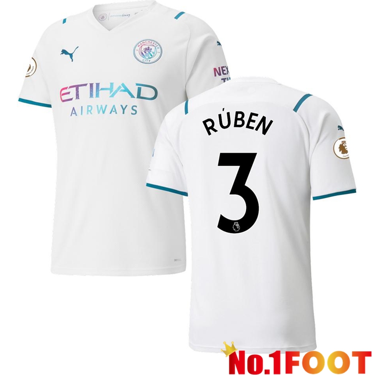 Manchester City (RUBEN 3) Away Jersey White 2021/2022