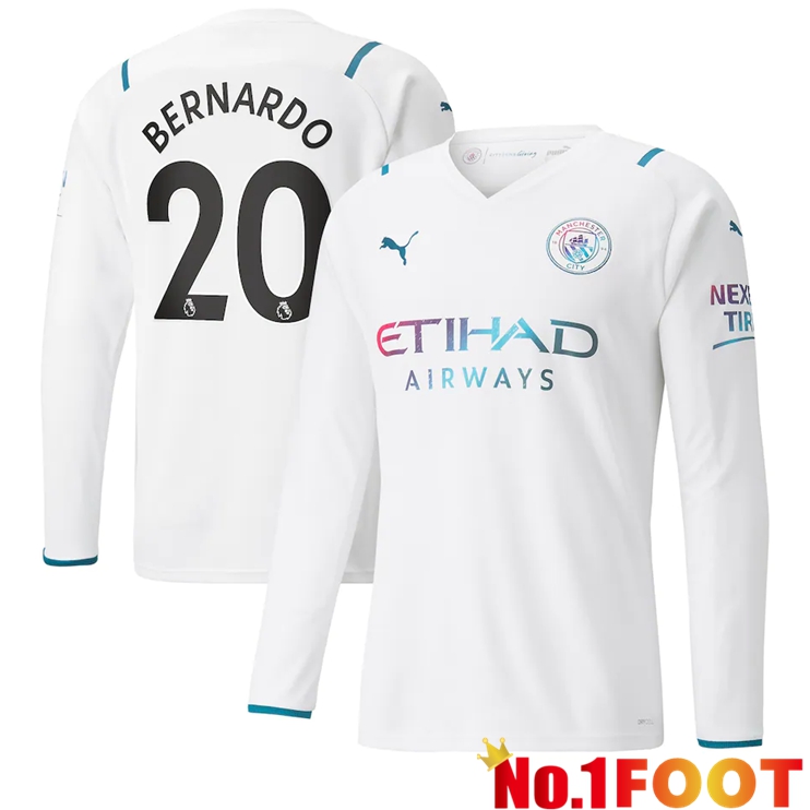 Manchester City (Bernardo 20) Away Jersey Long sleeve 2021/2022