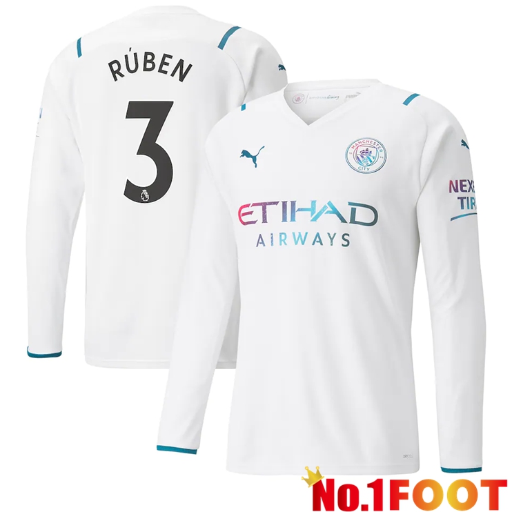 Manchester City (RUBEN 3) Away Jersey Long sleeve 2021/2022