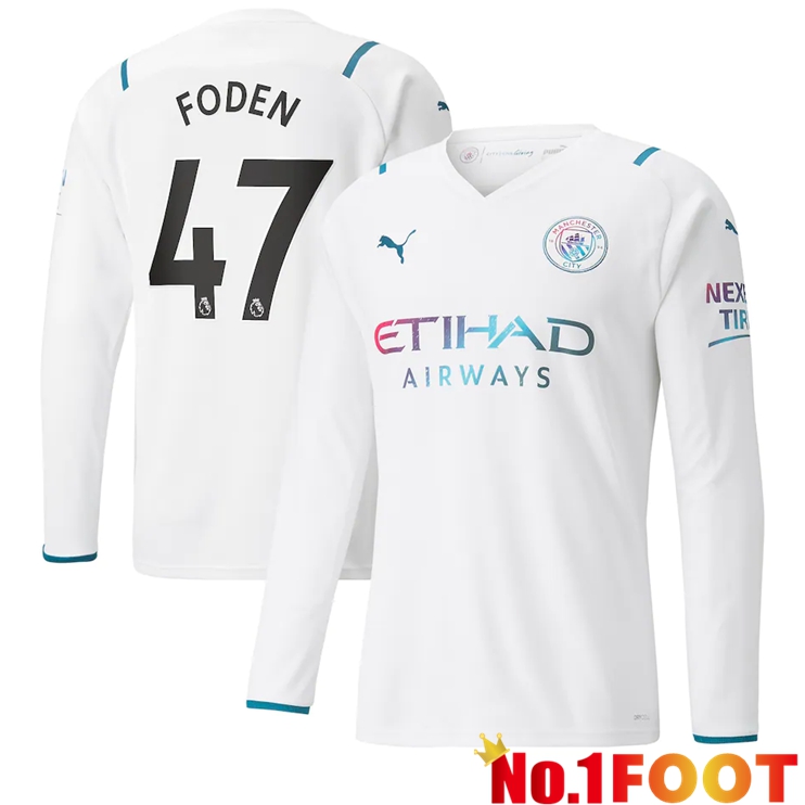 Manchester City (FODEN 47) Away Jersey Long sleeve 2021/2022