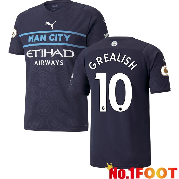 Manchester City (GREALISH 10) Third Jersey Black 2021/2022