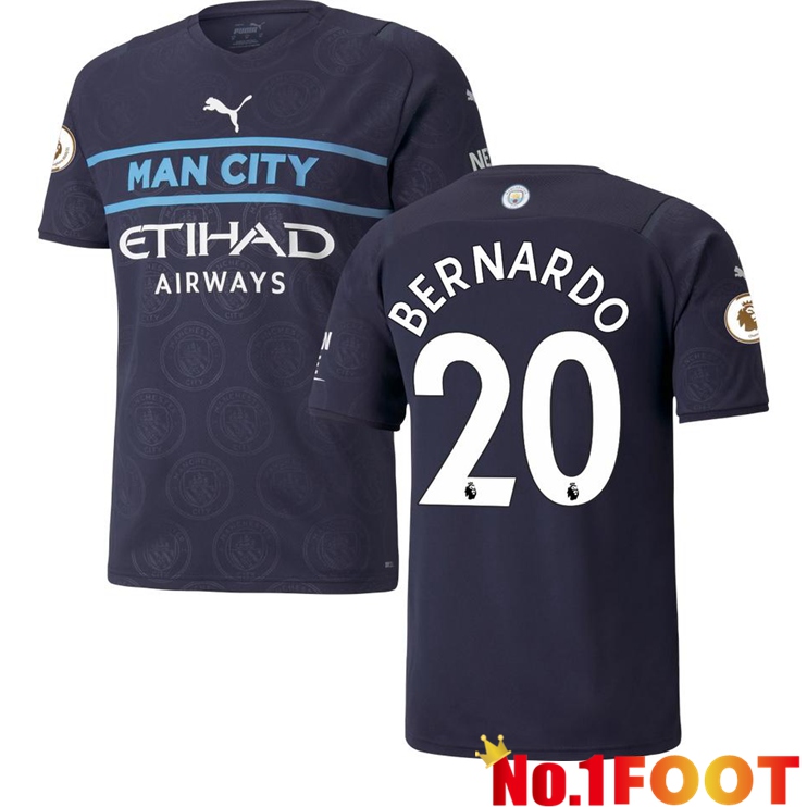 Manchester City (Bernardo 20) Third Jersey Black 2021/2022