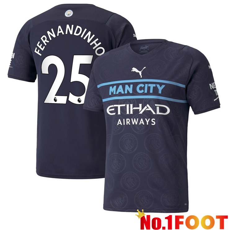 Manchester City (FERNANDINHO 25) Third Jersey Black 2021/2022