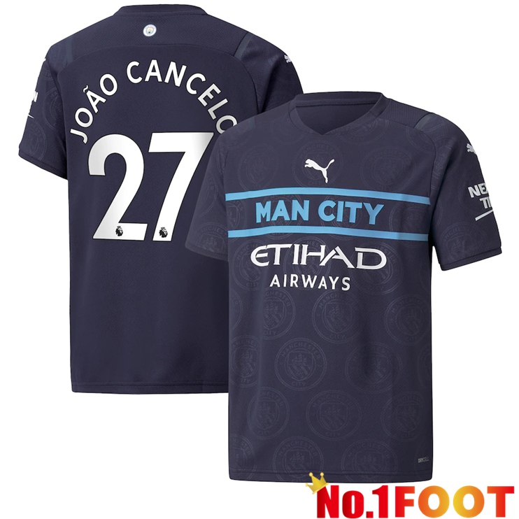 Manchester City (João Cancelo 27) Third Jersey Black 2021/2022