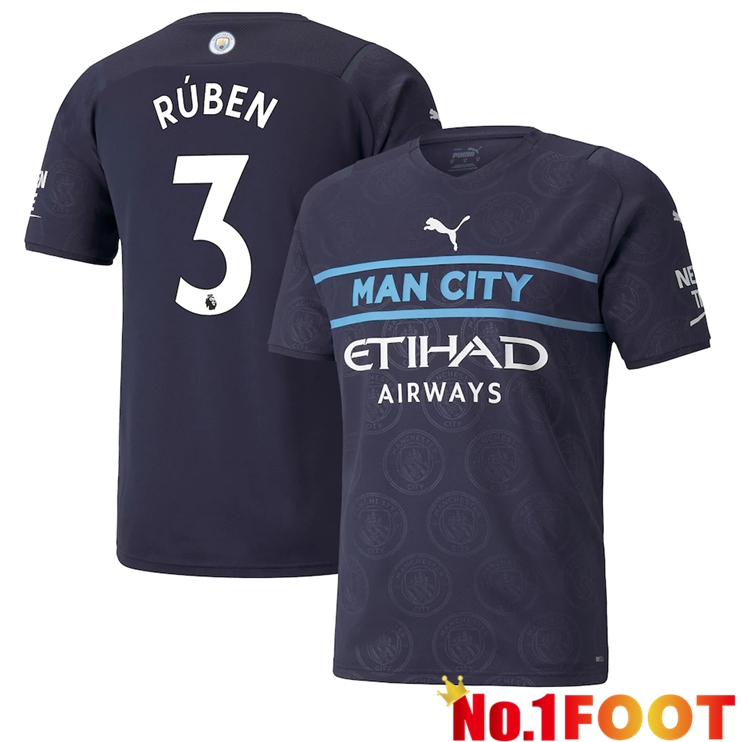 Manchester City (RUBEN 3) Third Jersey Black 2021/2022